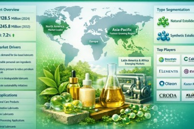 Global Estolides Market Projected to Reach 245.8 Million by 2034 from 128.5 Million in 2026