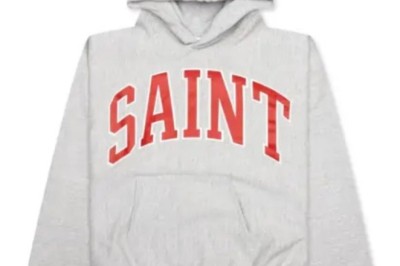 Saint Michael Hoodie Protection in the Form of Streetwear