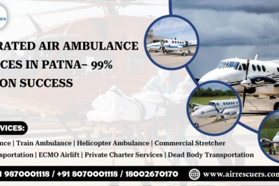 Top-Rated Air Ambulance Services in Patna– 99% Mission Success