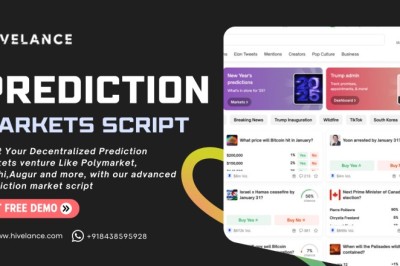 Start Your Decentralized Prediction Markets venture Like Polymarket, kalshi or Augur with our  advanced prediction market script