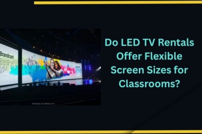 Do LED TV Rentals Offer Flexible Screen Sizes for Classrooms?