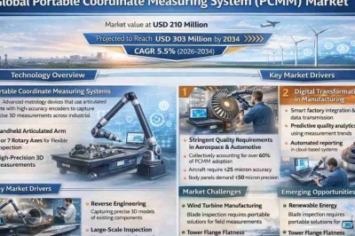 Portable Coordinate Measuring System (PCMM) Market’s 5.5% CAGR: Top Companies Leading the Industry by 2034
