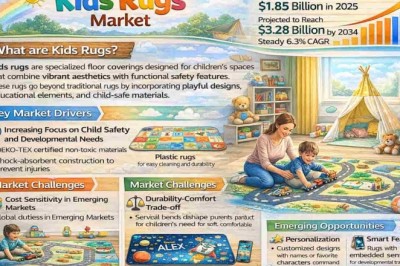 Kids Rugs Market Forecast to Reach USD 3.28 Billion by 2034 Amid Steady Growth at 6.3% CAGR