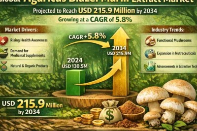 Global Agaricus Blazei Murill Extract Market Projected to Reach USD 215.9 Million by 2034, Growing at a CAGR of 5.8%; Key Players and Trends