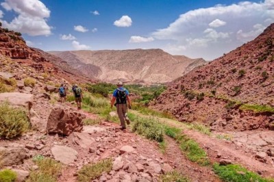 Trekking Routes and Trails on the Atlas Mountains Map